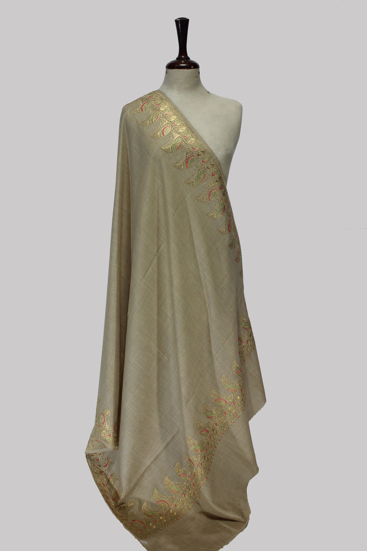 Zareen Nakhsh Golden Vine Shawl