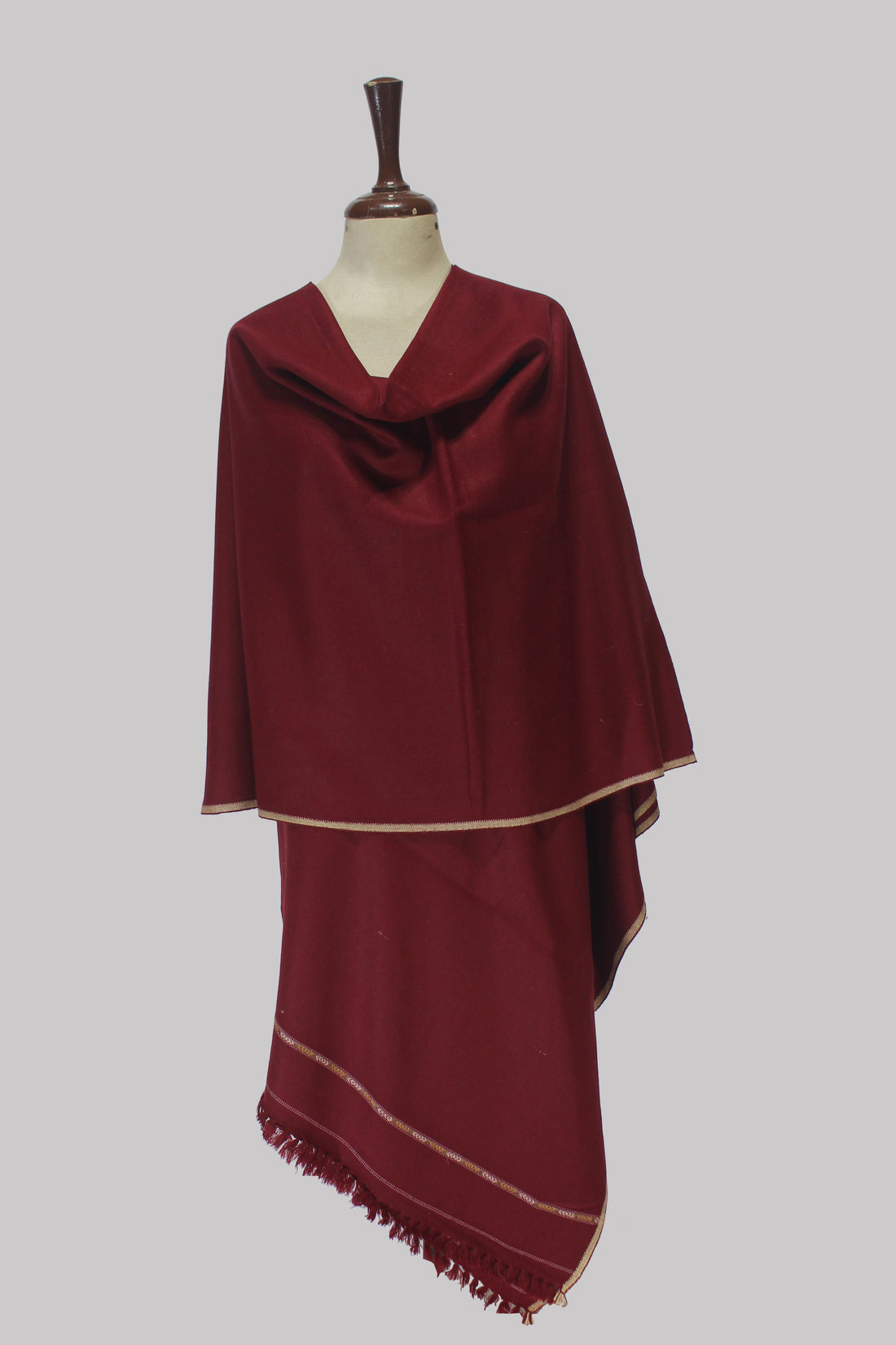 Regal Garnet Kashmiri Shawl