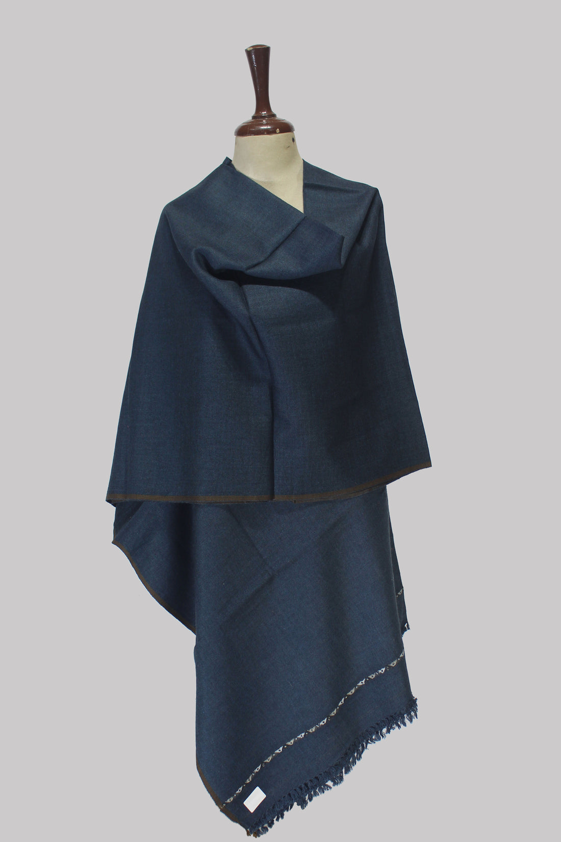 Midnight Sapphire Kashmiri Shawl