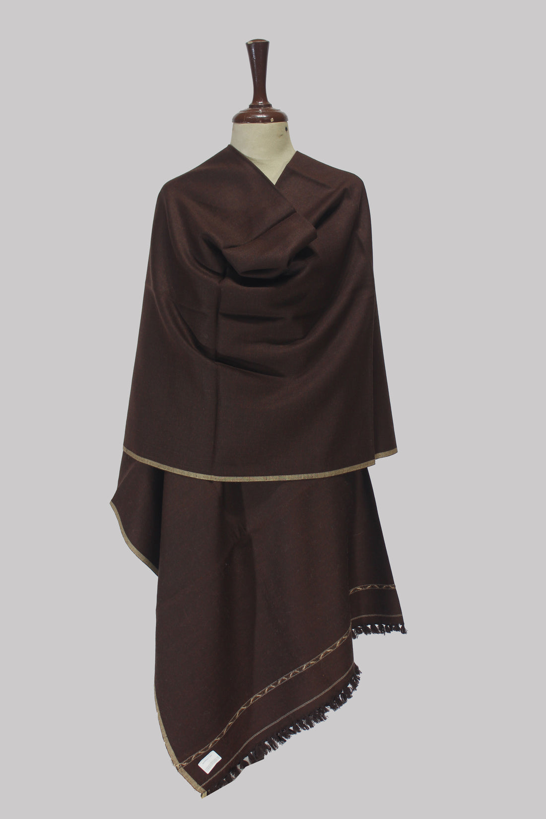 Mocha Majesty Kashmiri Shawl