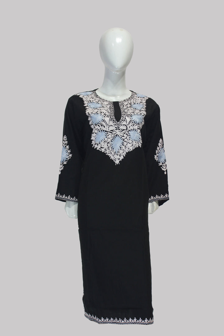 Noir Elegance Kashmiri Kurti