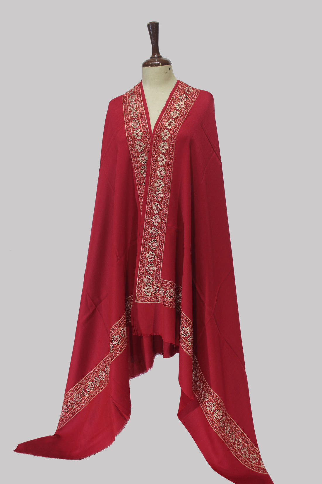 Crimson Blossom Shawl