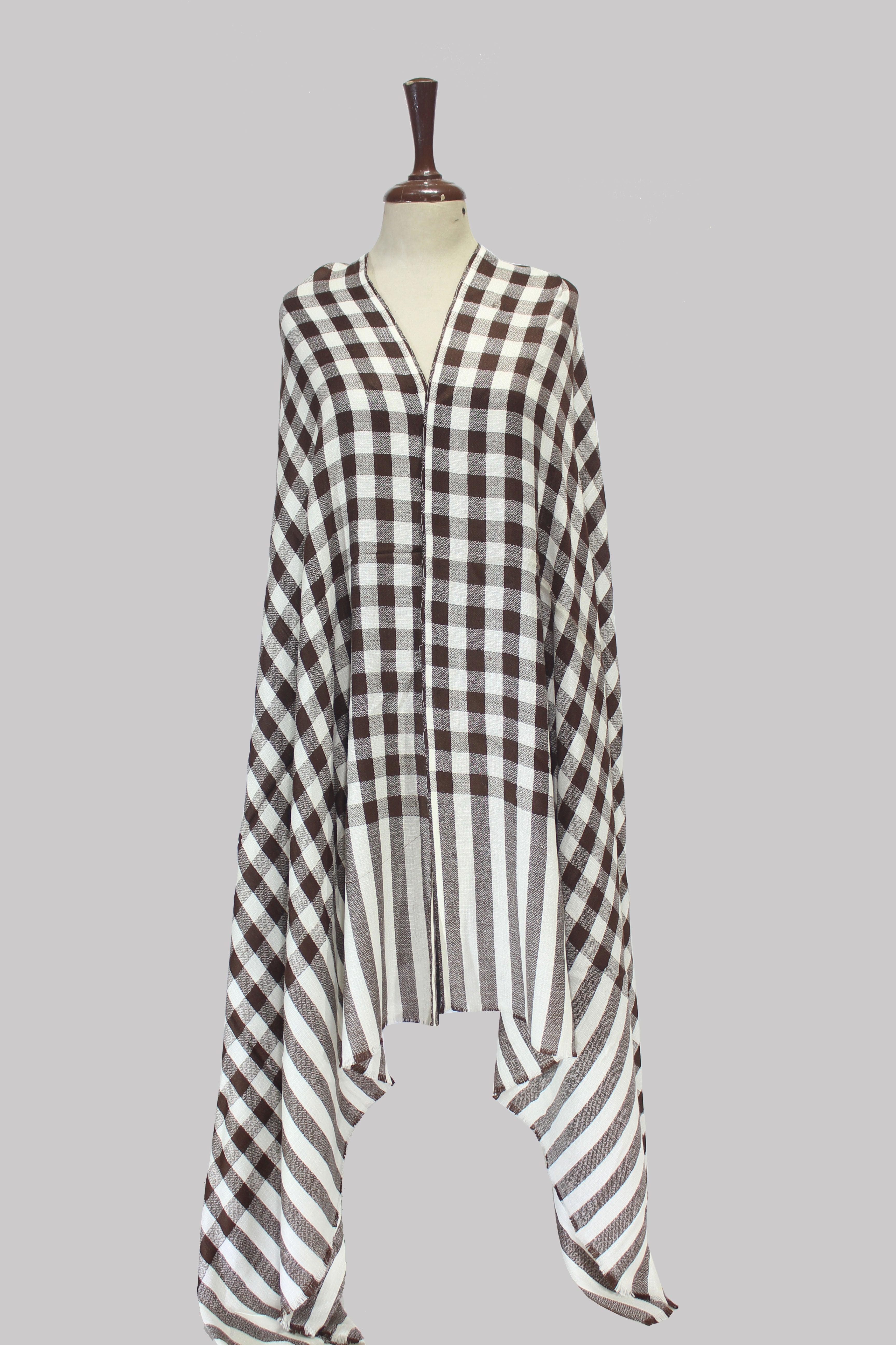 Heritage Check Drape Shawl