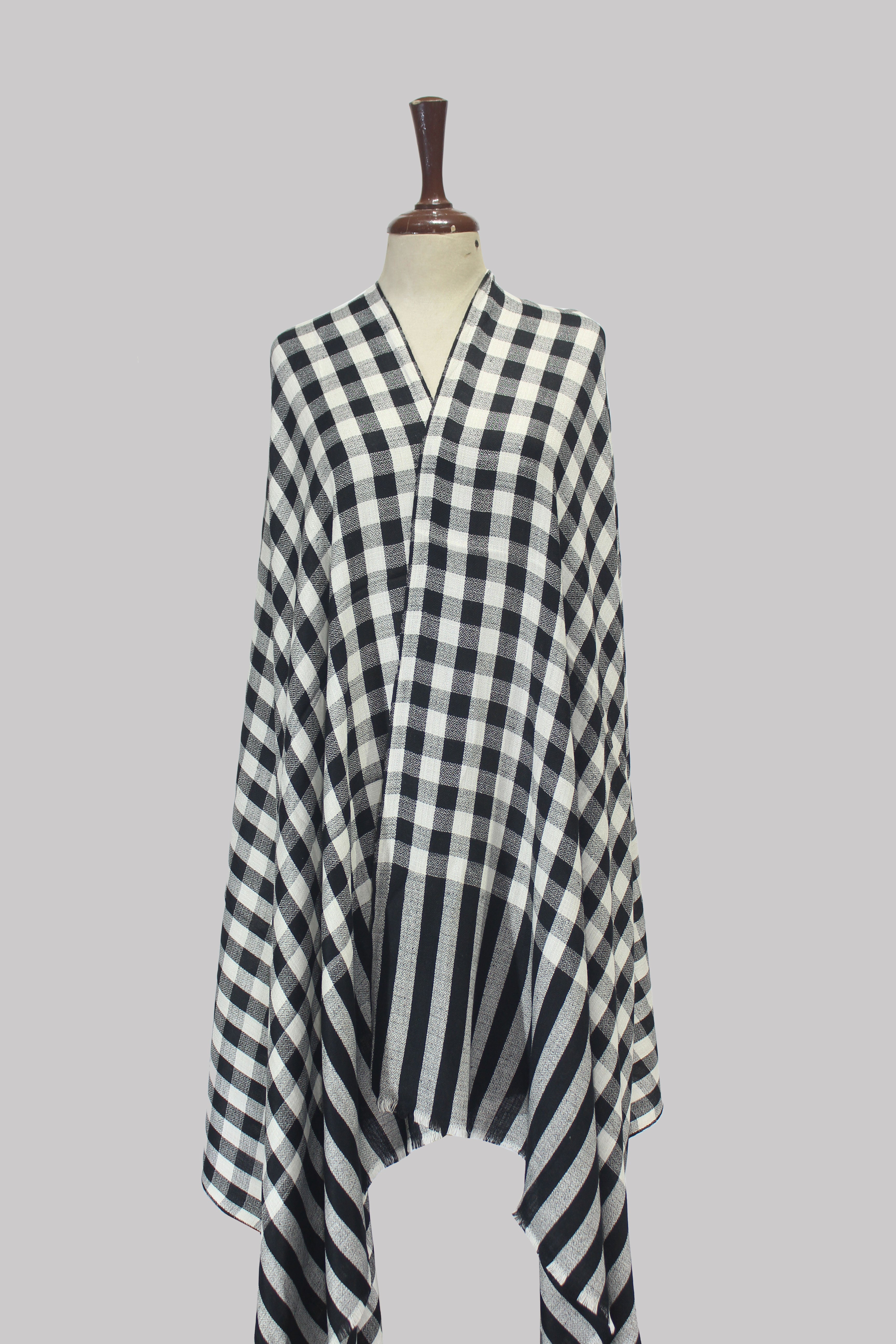 Heritage Check Drape Shawl