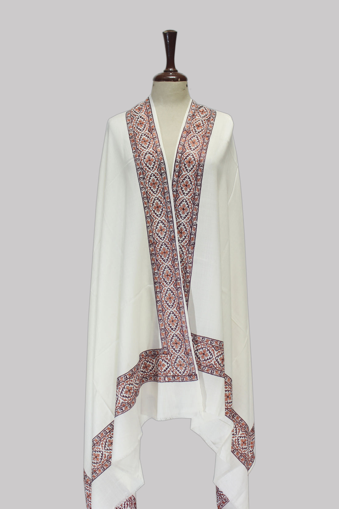 Embroidered Paisley Shawl