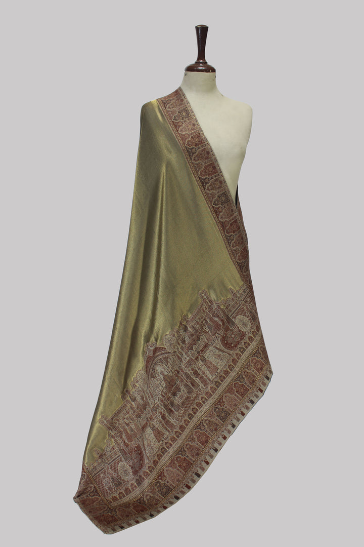 Zeenat Mughal Brocade Drape Shawl