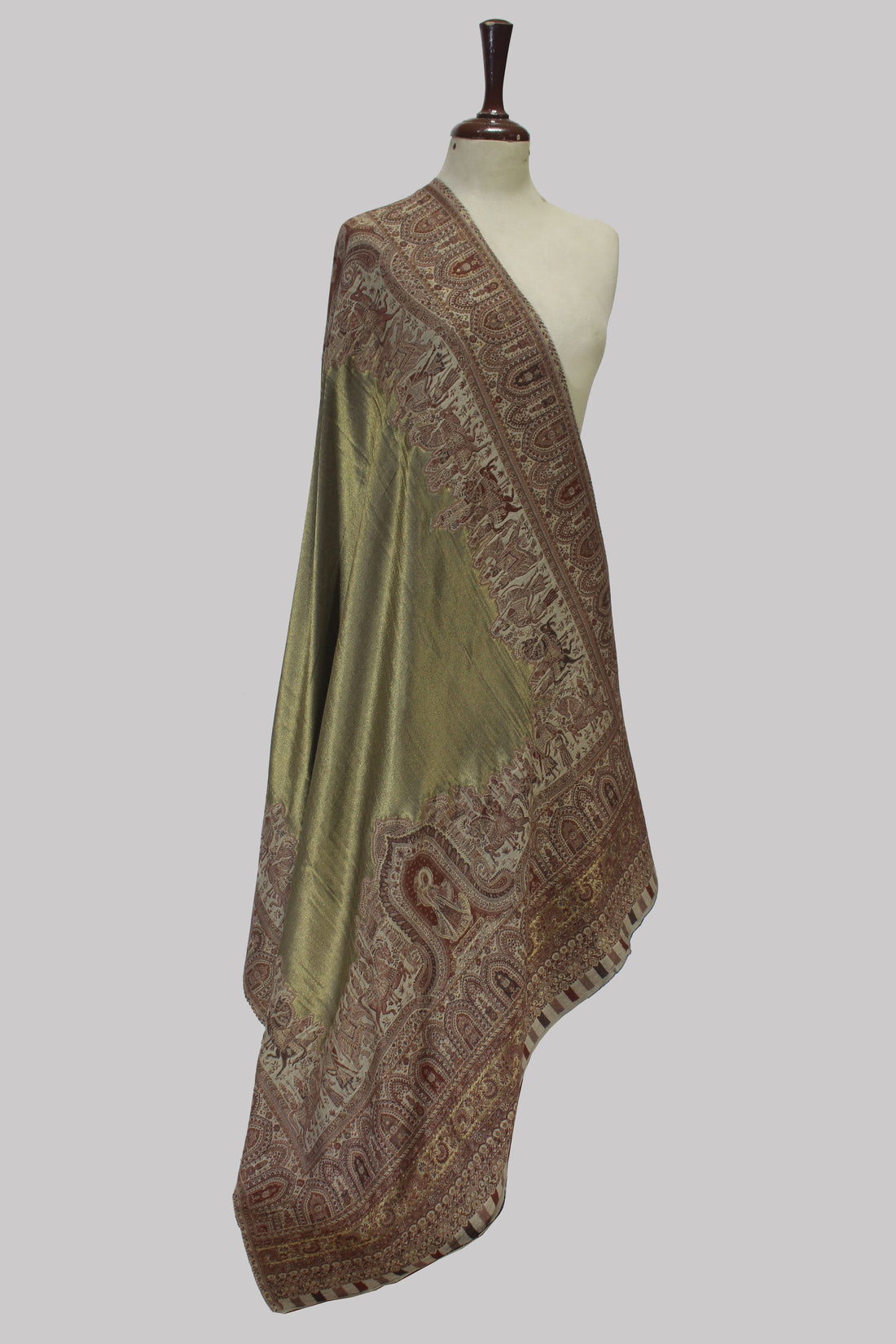 Zarreen Olive Kani Shawl