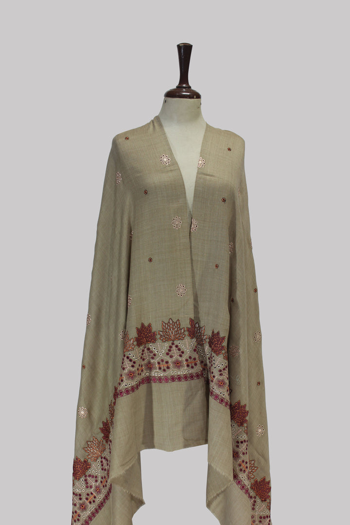 Zariah Hand-Embroidered Shawl