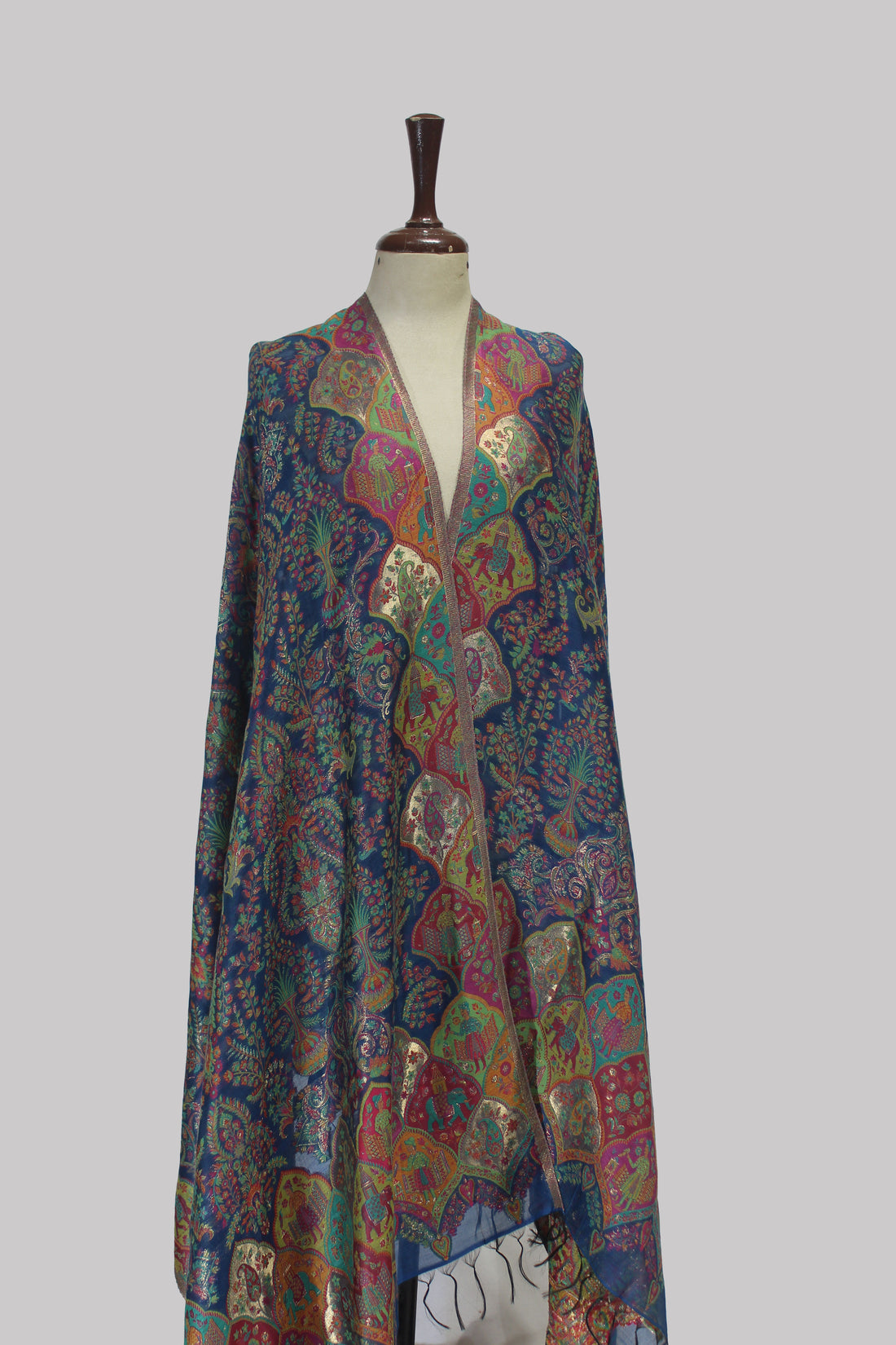 Royal Darbar Tapestry Kani Silk Dupatta