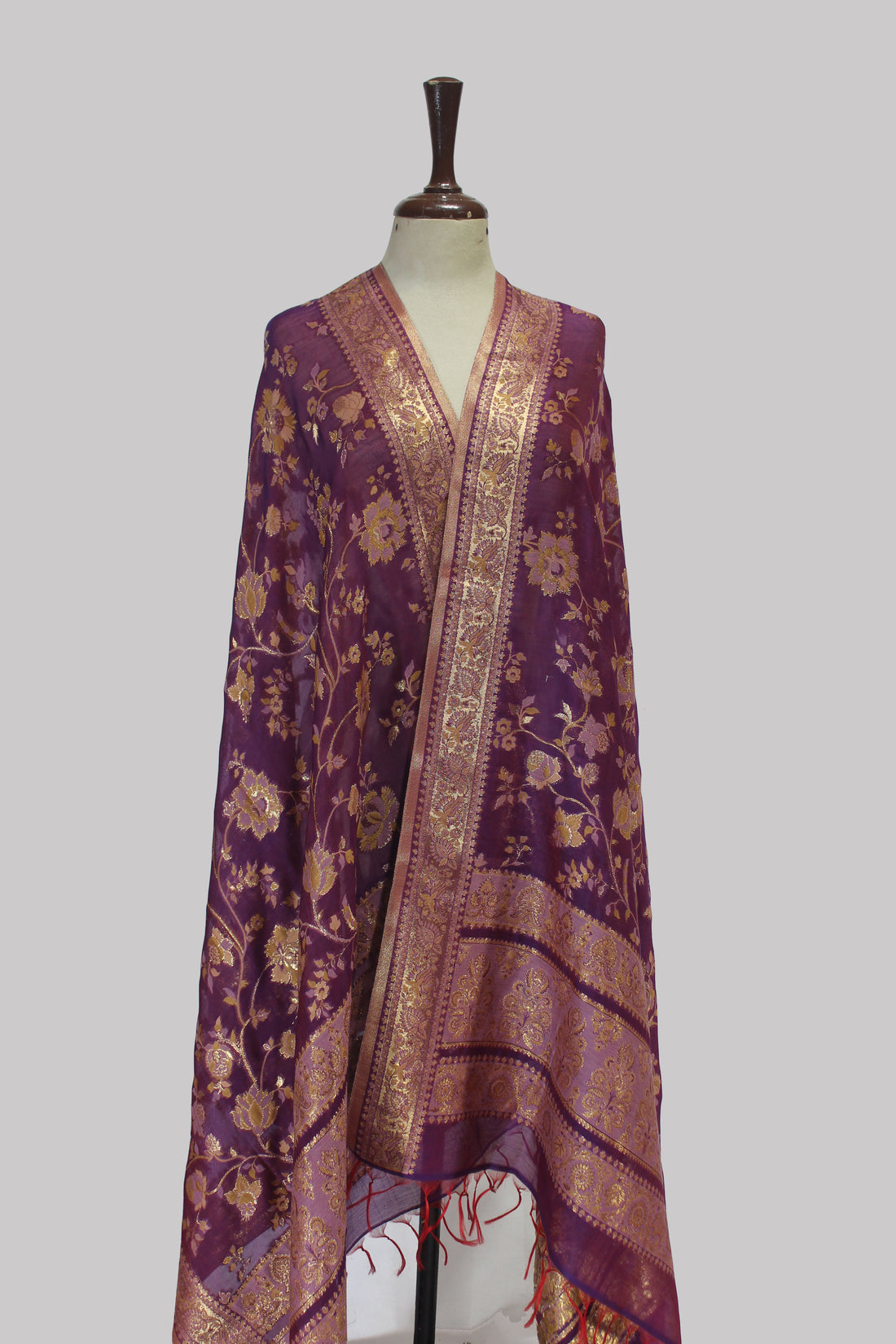 Royal Purpure Kani Silk Dupatta