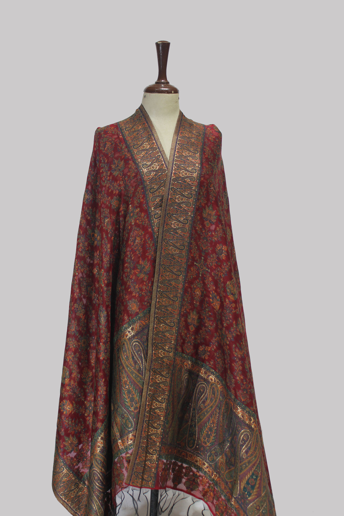 Brocade Style Kani Silk Dupatta