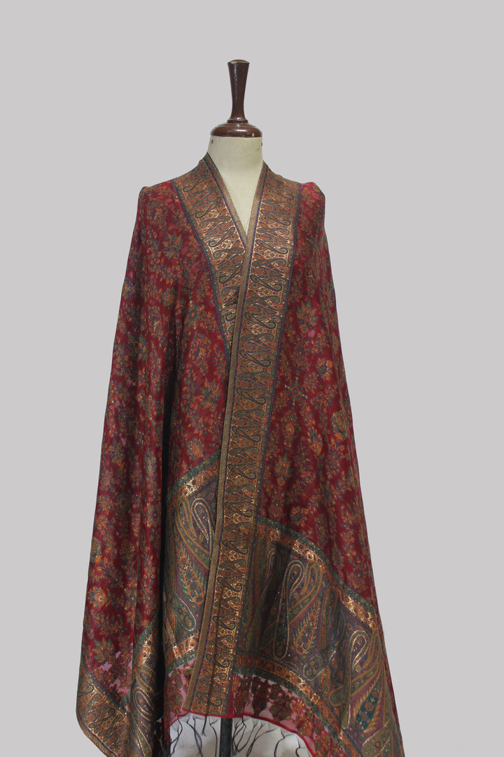 Brocade Style Kani Silk Dupatta