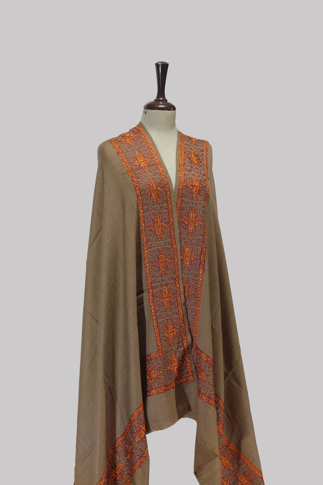 Kashmiri Autumn Glow Pashmina Shawl