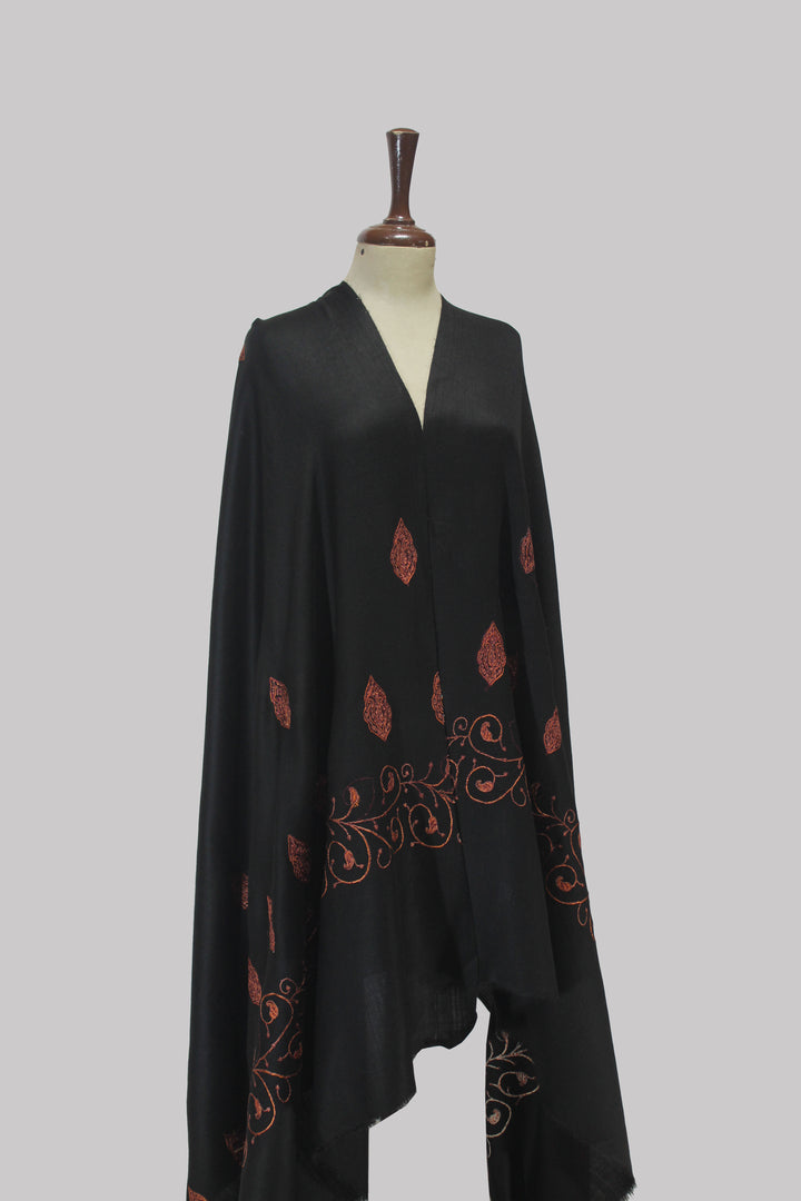 Noori-Siyah Embroidered Shawl