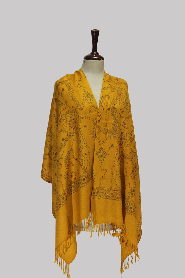 Golden Marigold Heritage Weave Stoler