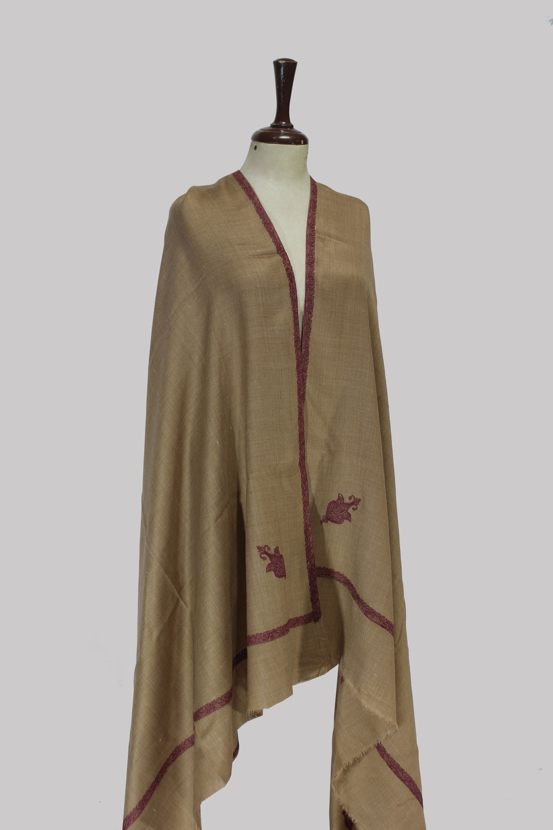 Zarqash Kashmiri Border Shawl