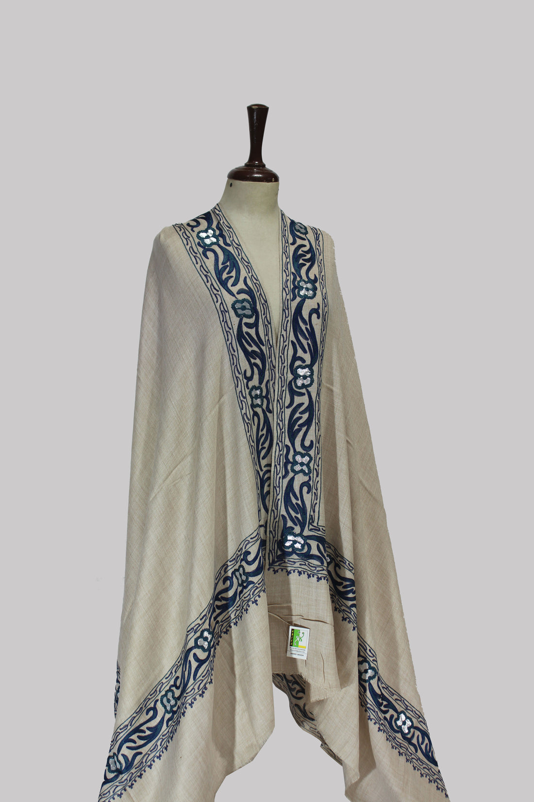 Blue Vines Ary Shawl