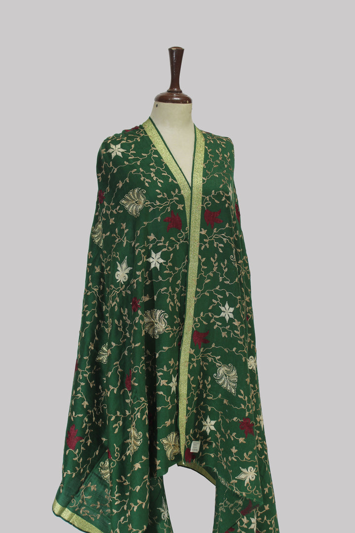 NoorKala Midnight Bloom Shawl