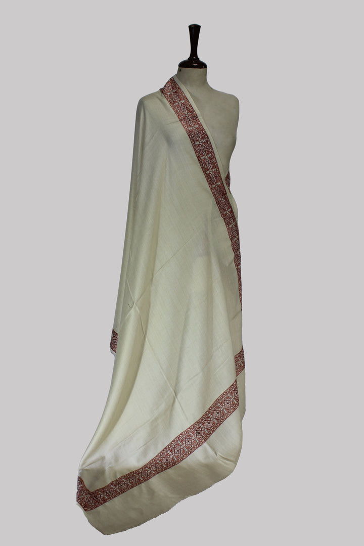 Skin Zareen Border Shawl