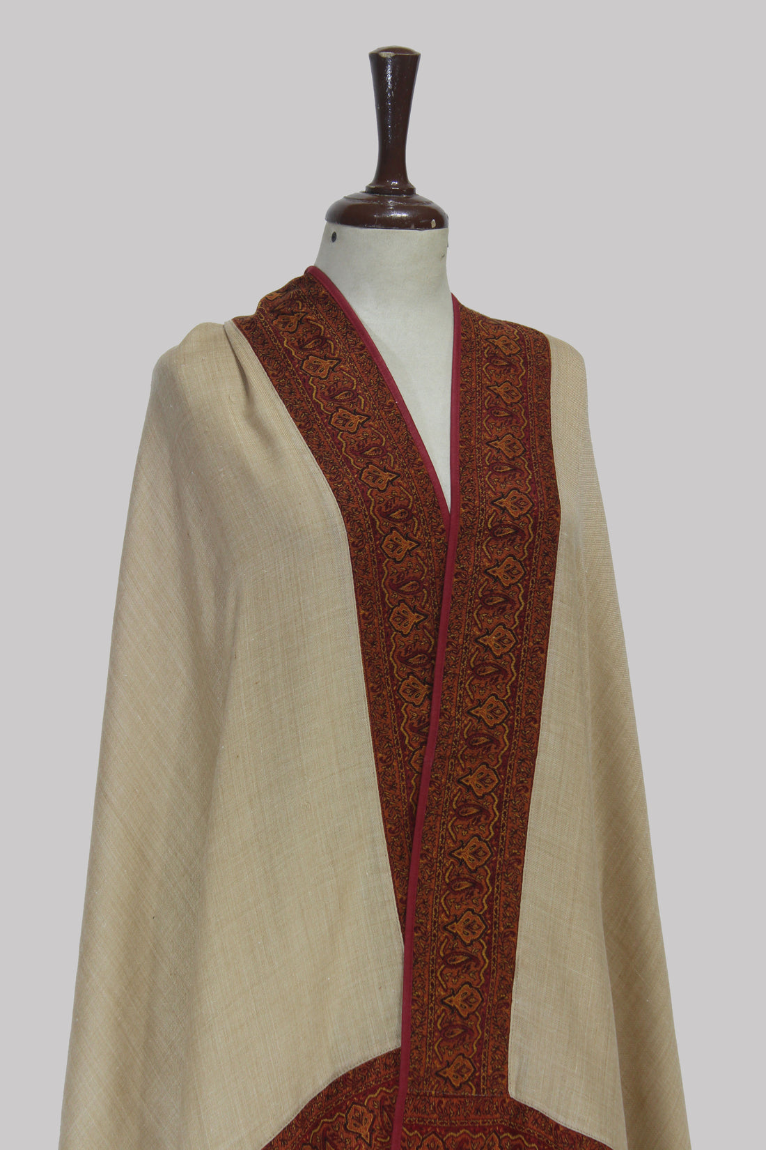 Skin Zahra Crimson Border  Shawl